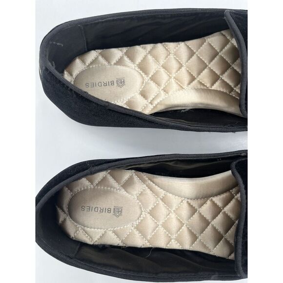 Birdies The Heron Shoes Women's 10.5 Slip On Black Velvet Suede Loafer - Picture 3 of 7